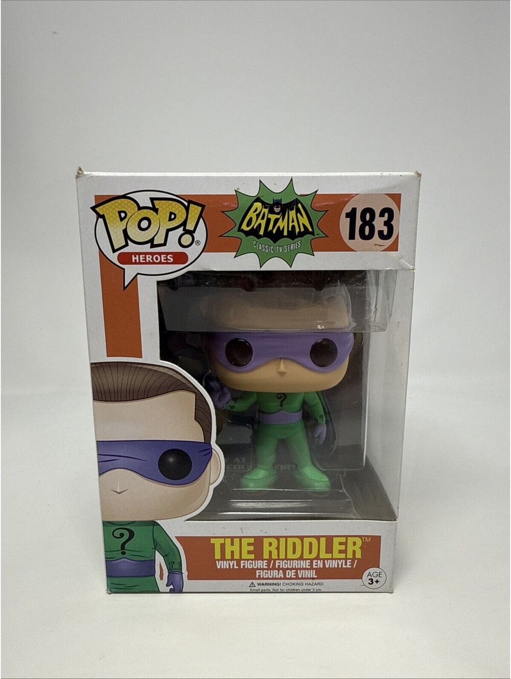 Funko Pop Heroes Batman Classic Tv Series The Riddler 183 Vinyl Figure